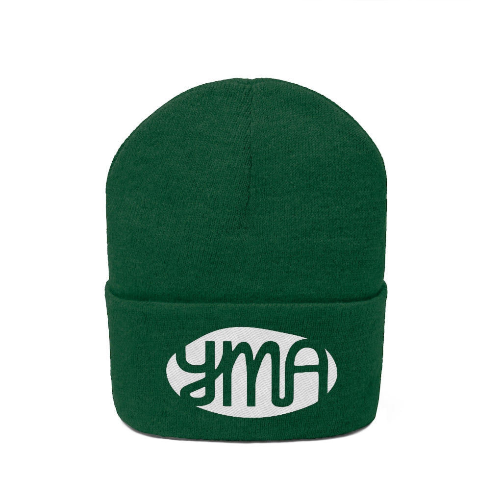 Embroidered YMA Logo Knit Beanie