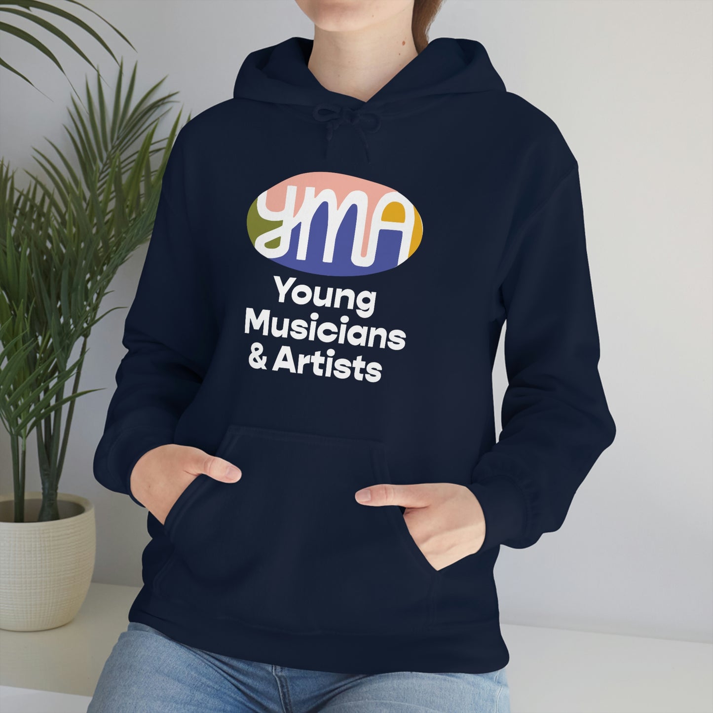 Unisex YMA Logo Hooded Sweatshirt