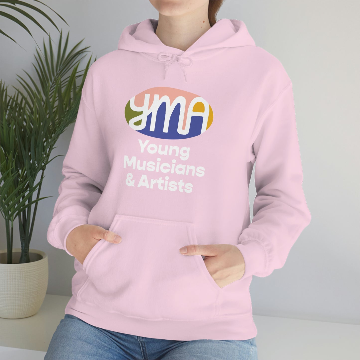 Unisex YMA Logo Hooded Sweatshirt