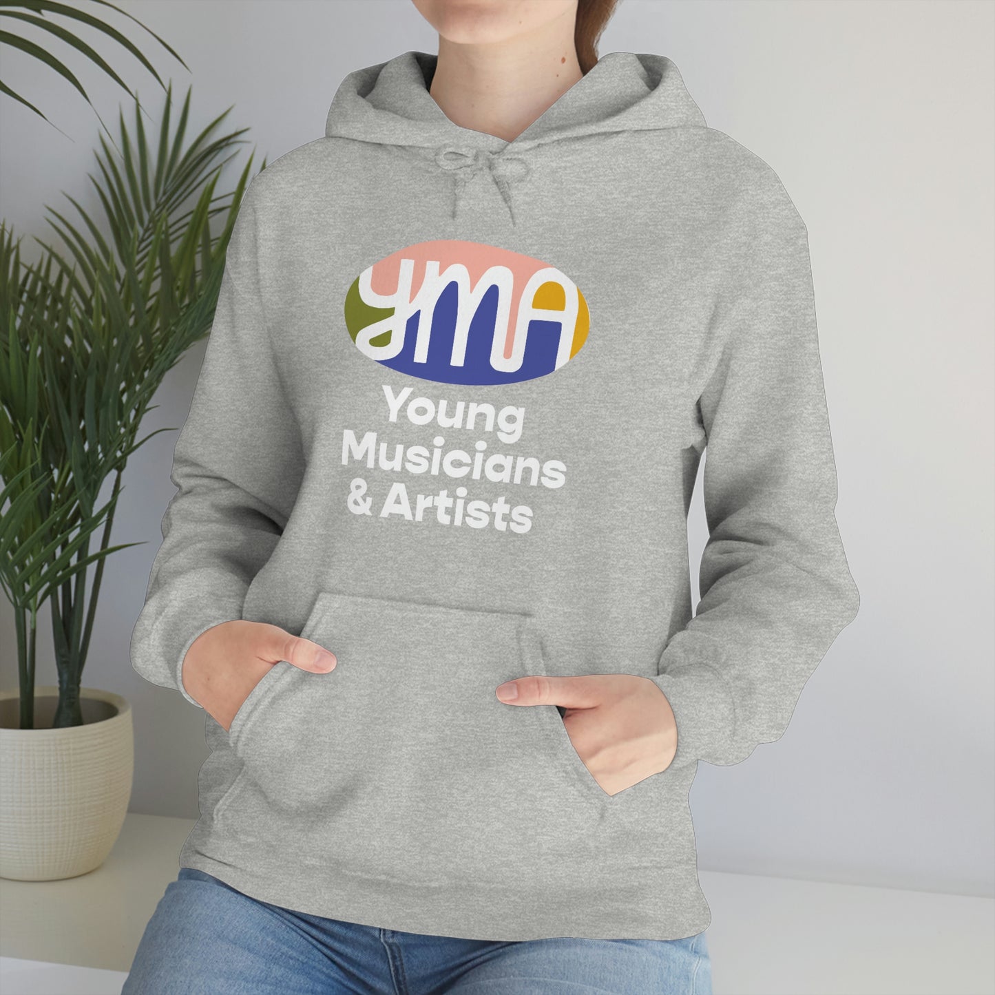Unisex YMA Logo Hooded Sweatshirt
