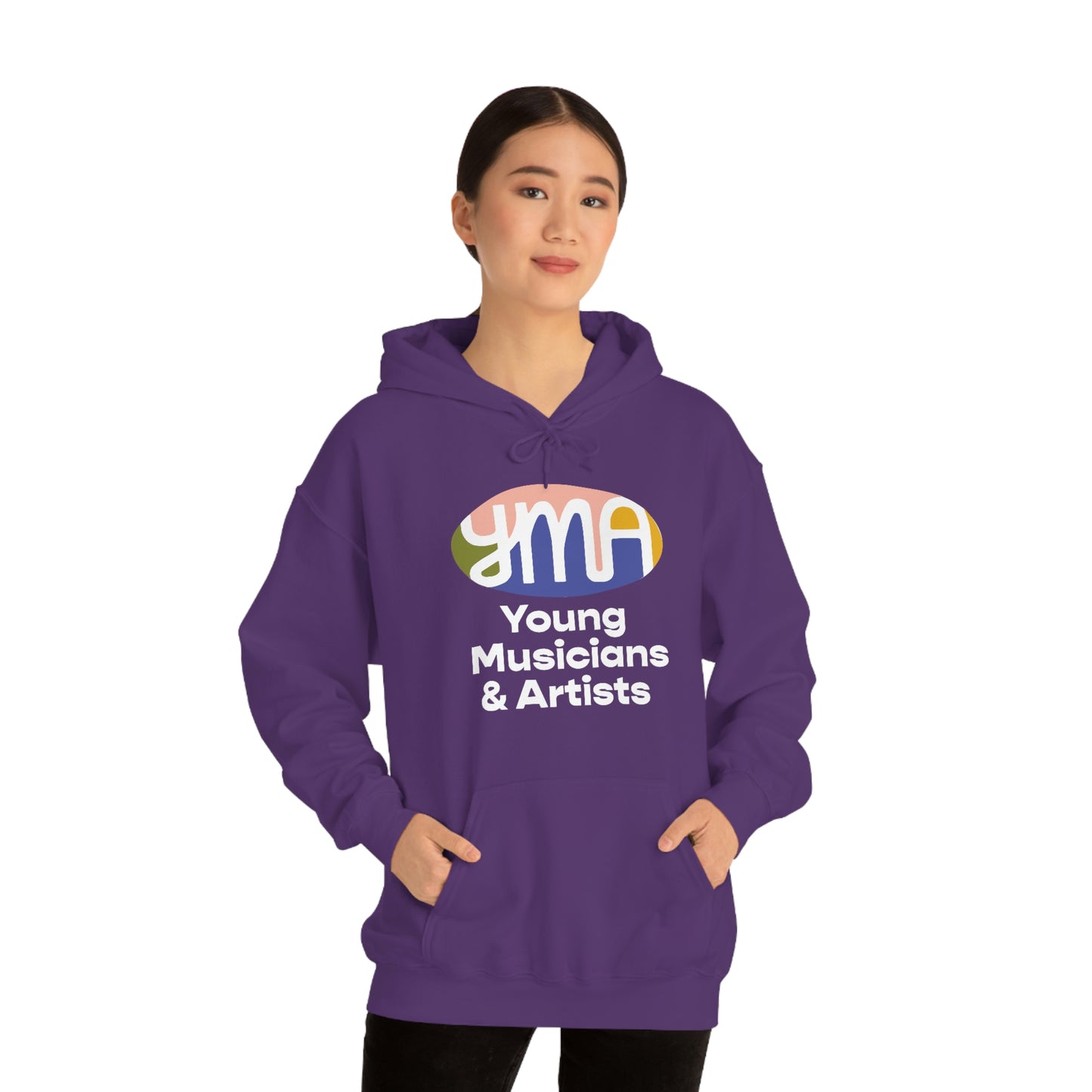 Unisex YMA Logo Hooded Sweatshirt