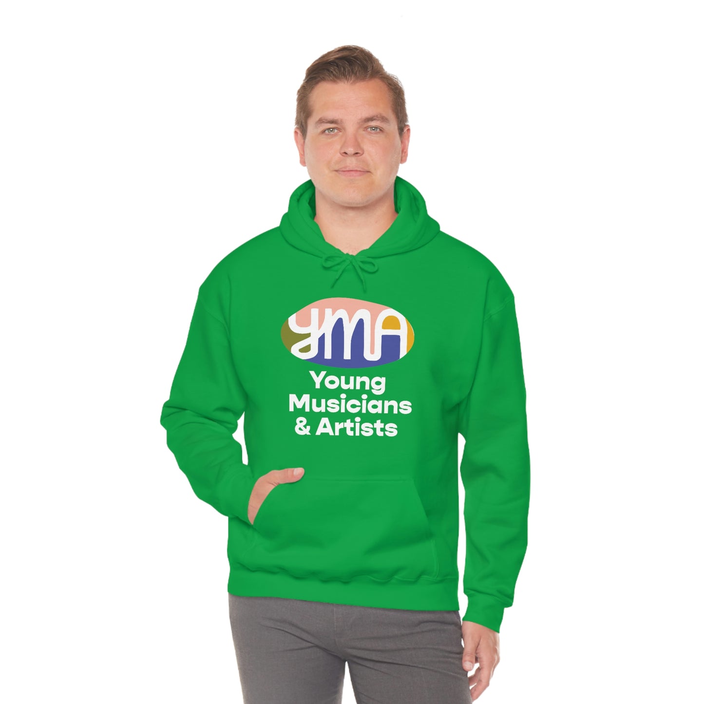 Unisex YMA Logo Hooded Sweatshirt