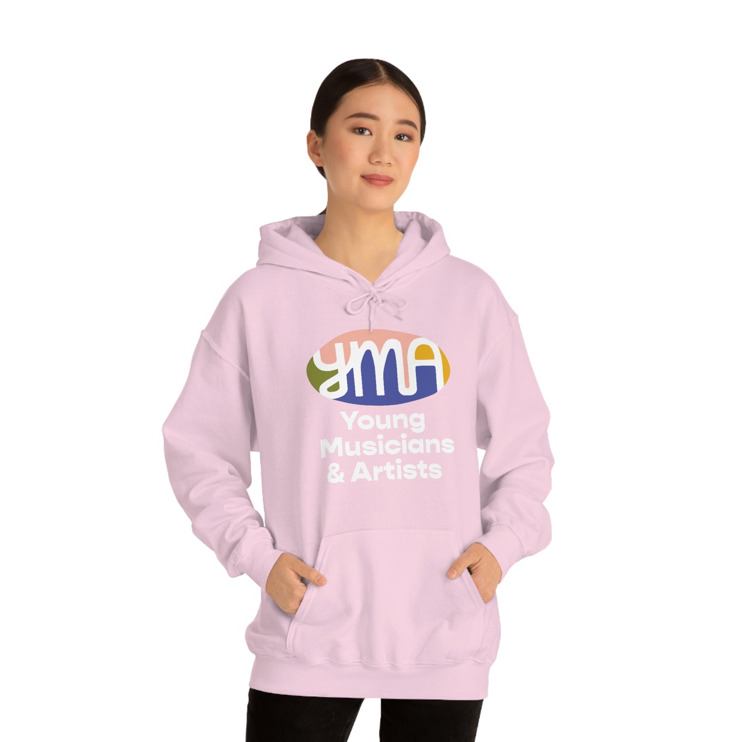 Unisex YMA Logo Hooded Sweatshirt