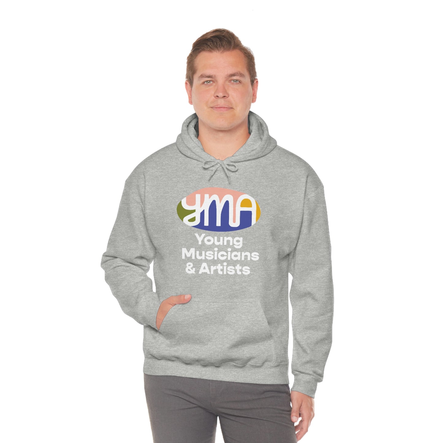 Unisex YMA Logo Hooded Sweatshirt