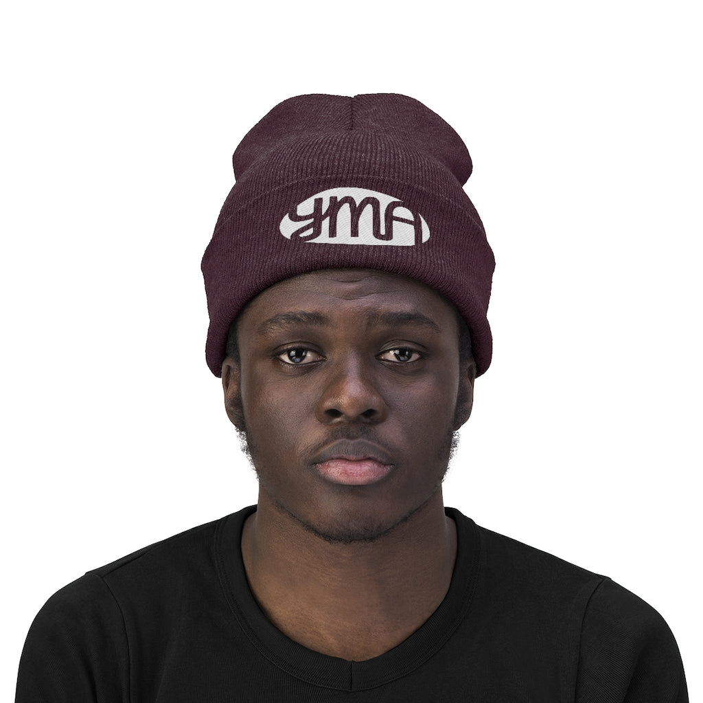 Embroidered YMA Logo Knit Beanie