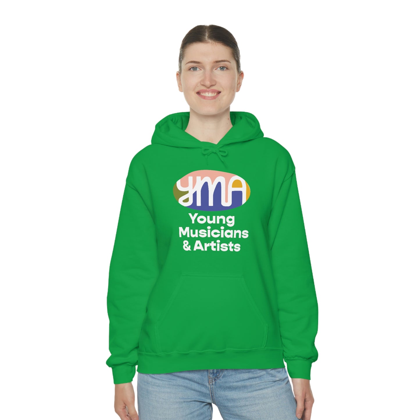 Unisex YMA Logo Hooded Sweatshirt