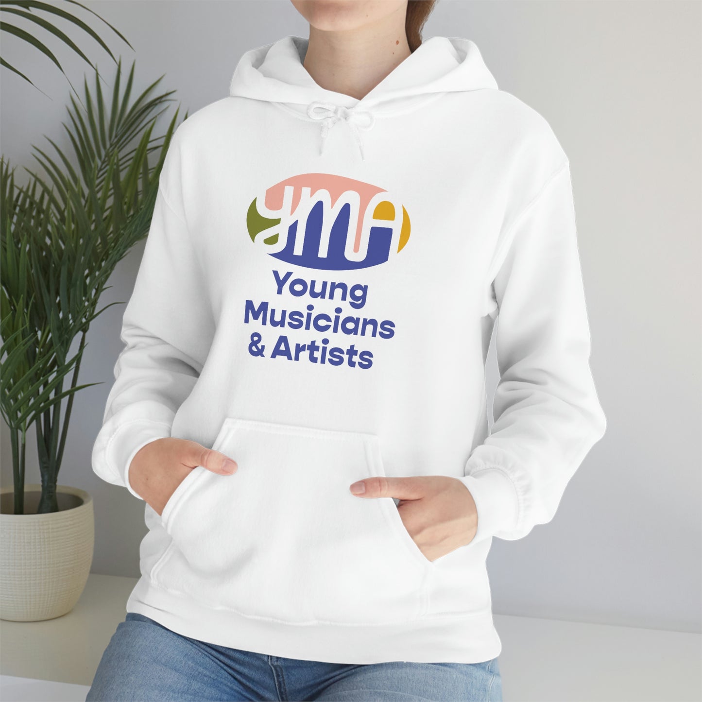 Unisex YMA Logo Hooded Sweatshirt