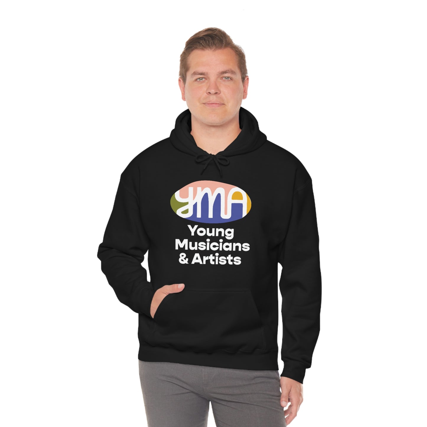 Unisex YMA Logo Hooded Sweatshirt