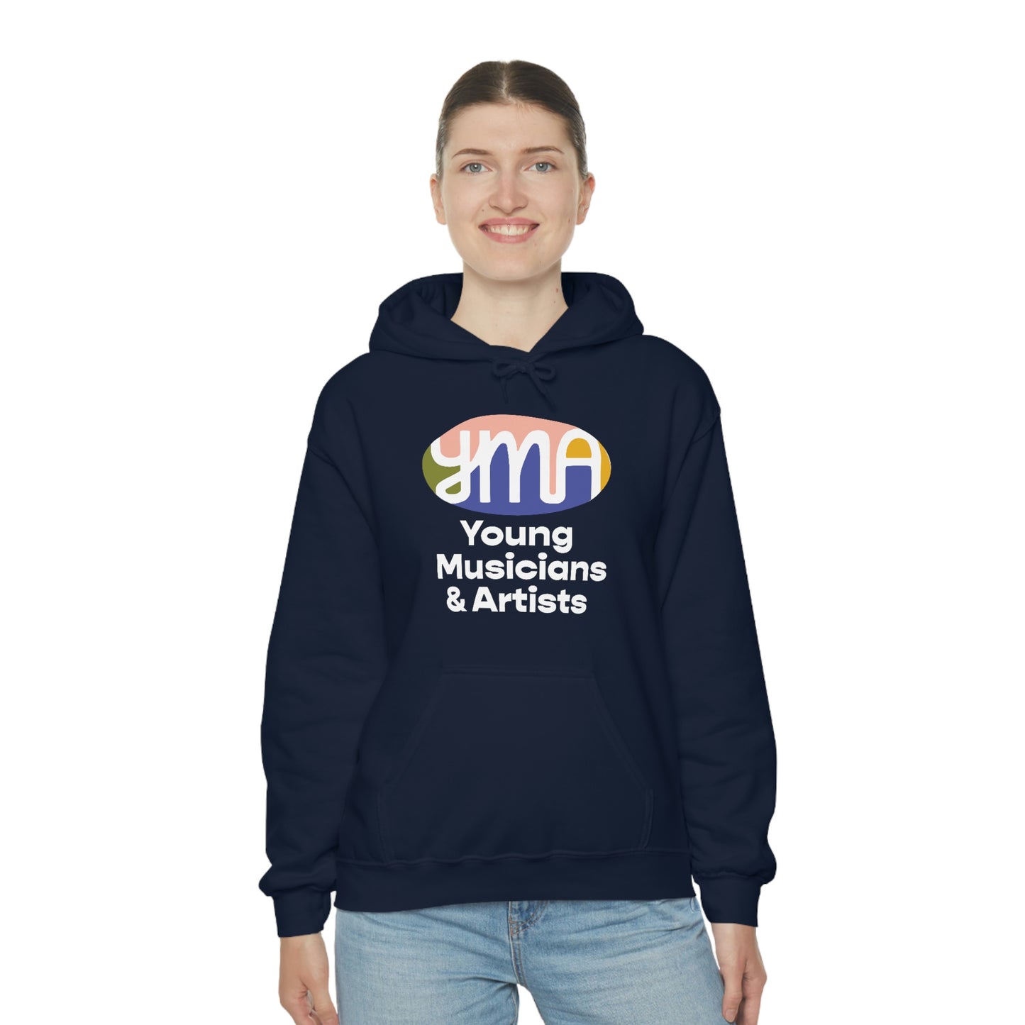 Unisex YMA Logo Hooded Sweatshirt