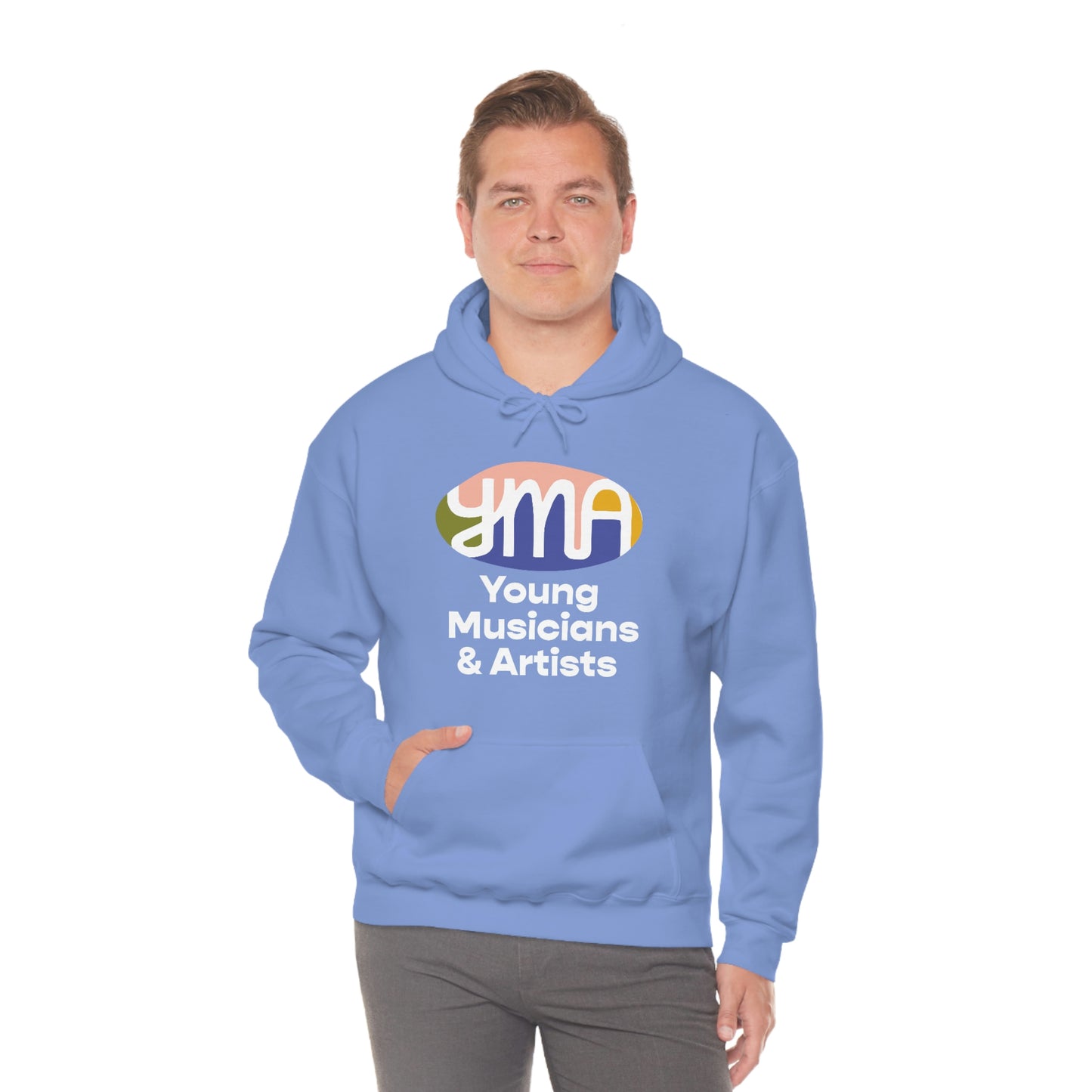 Unisex YMA Logo Hooded Sweatshirt