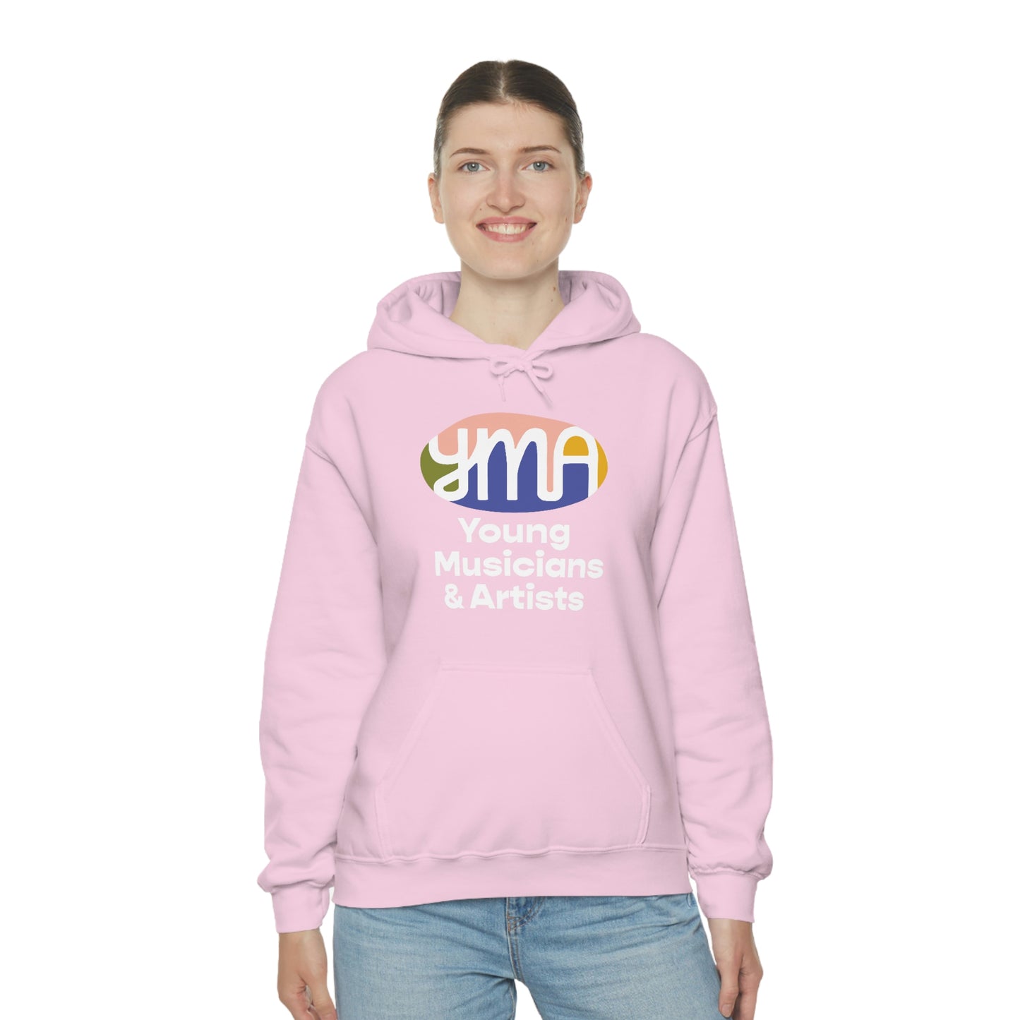 Unisex YMA Logo Hooded Sweatshirt