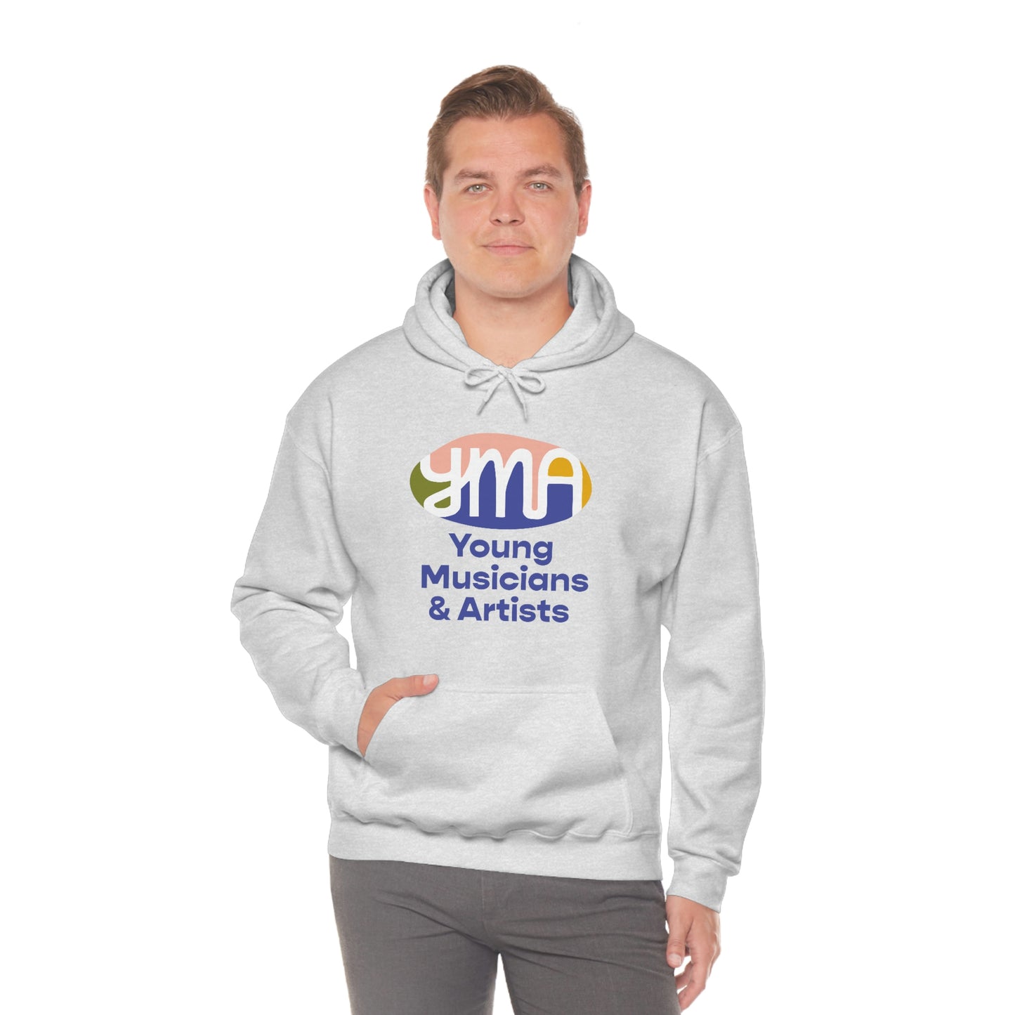 Unisex YMA Logo Hooded Sweatshirt