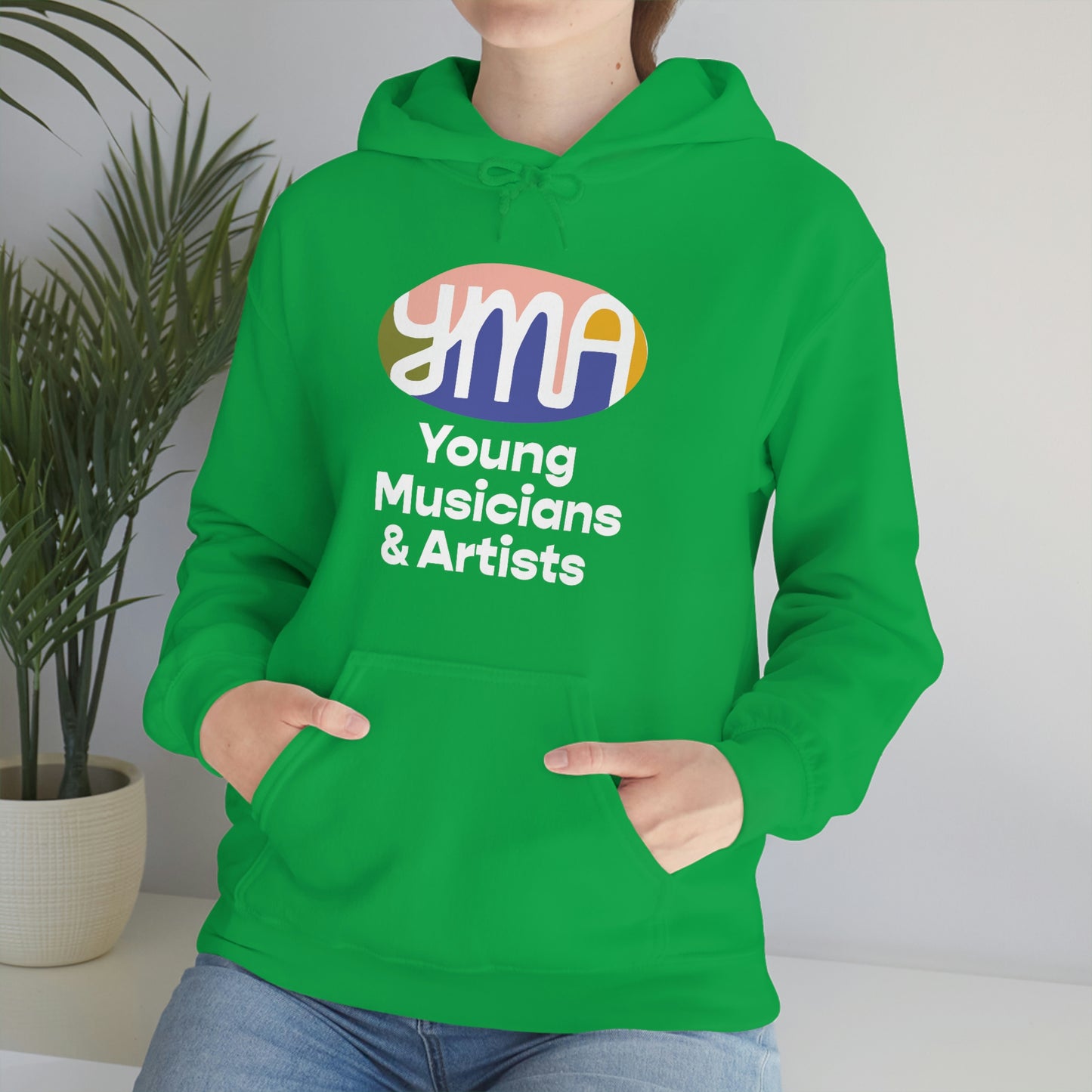 Unisex YMA Logo Hooded Sweatshirt