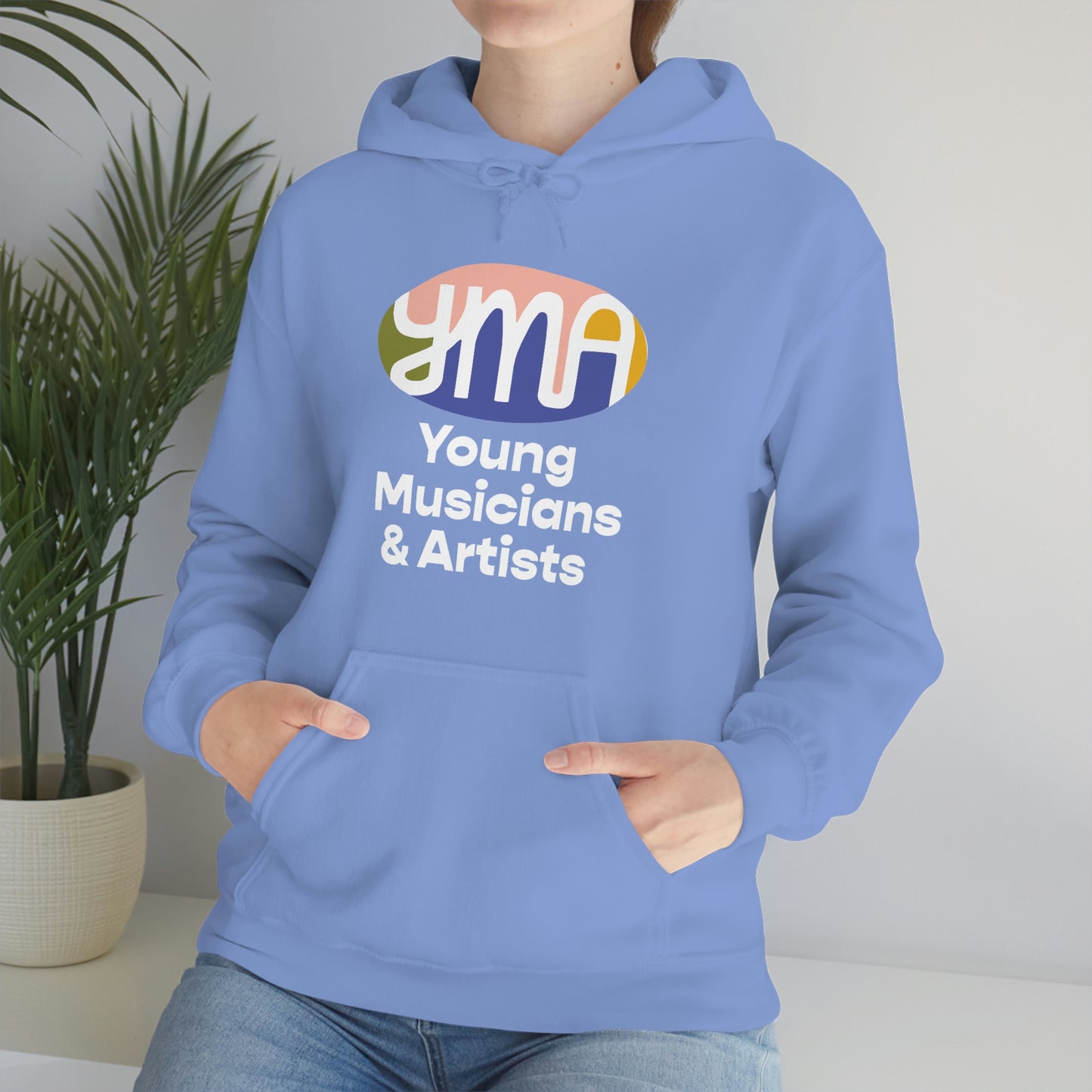 Unisex YMA Logo Hooded Sweatshirt
