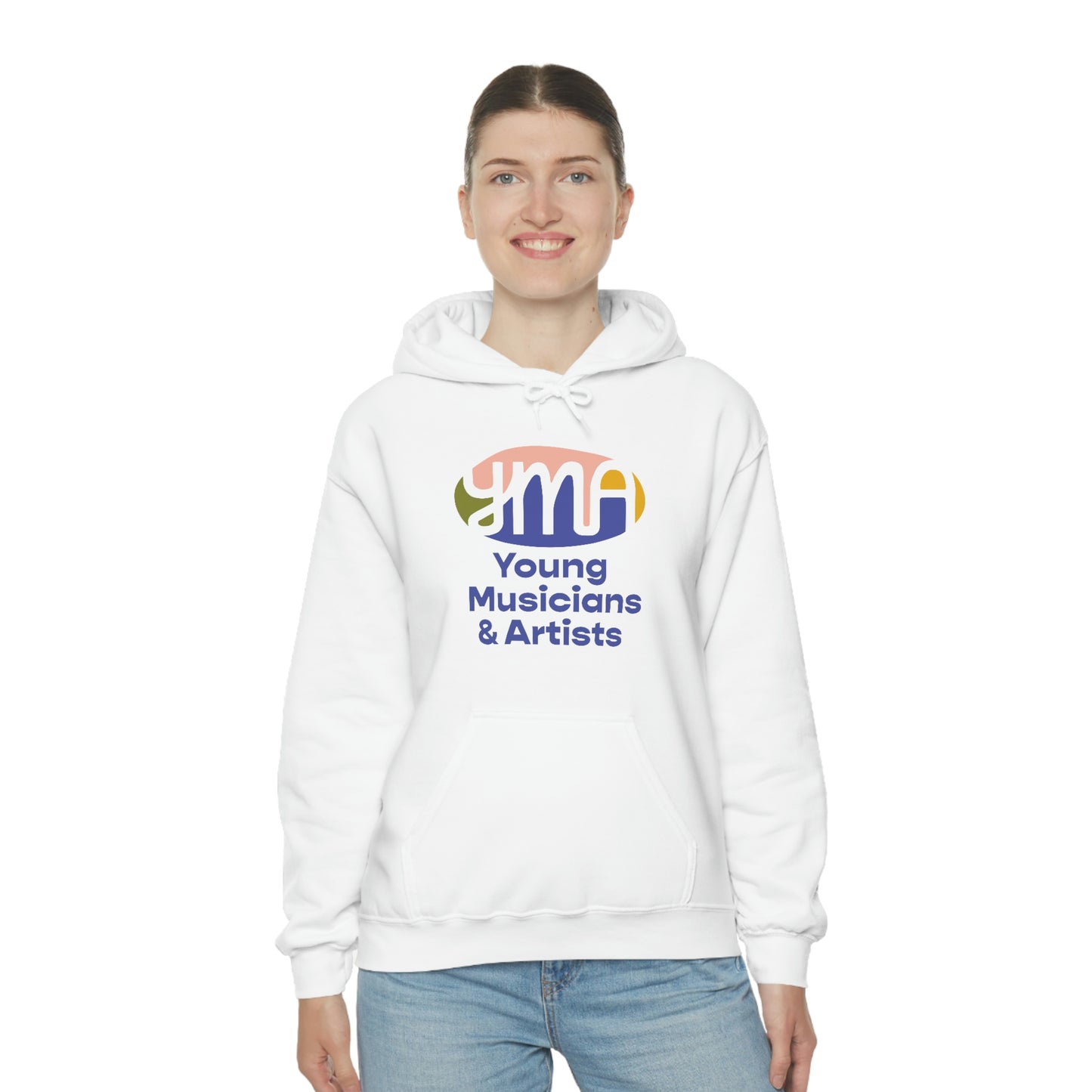 Unisex YMA Logo Hooded Sweatshirt