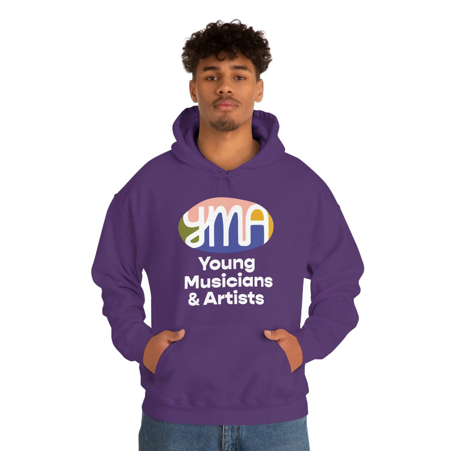 Unisex YMA Logo Hooded Sweatshirt