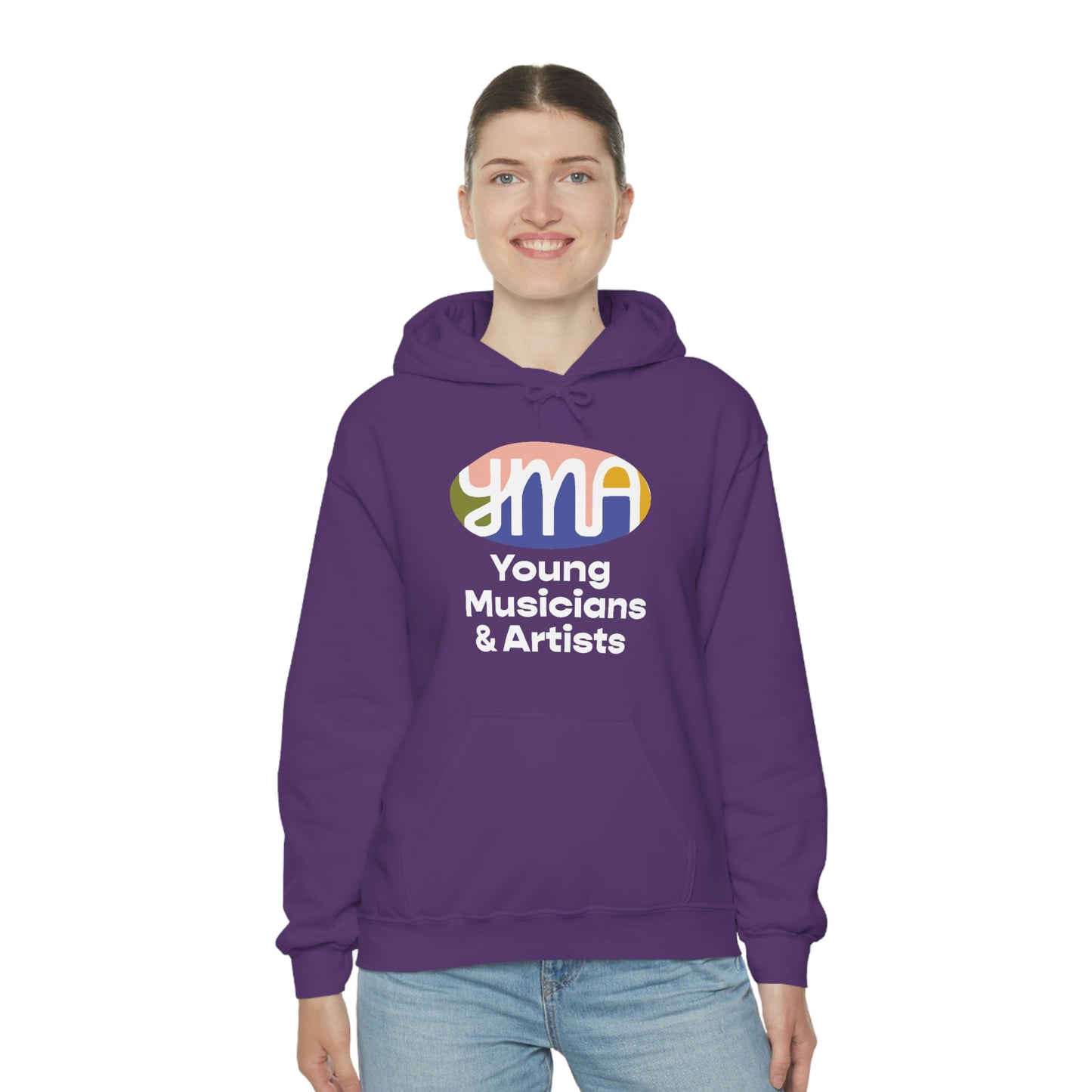 Unisex YMA Logo Hooded Sweatshirt
