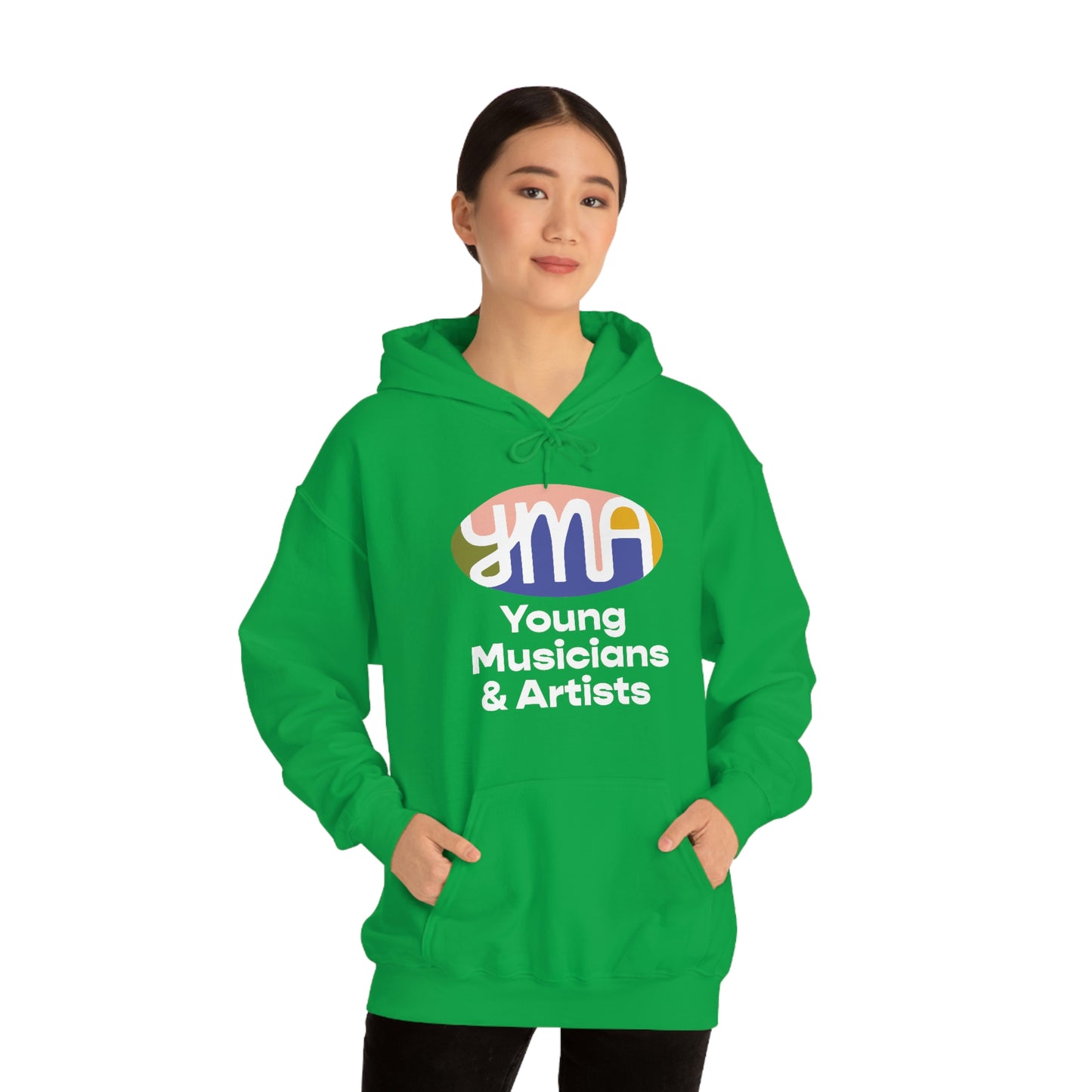 Unisex YMA Logo Hooded Sweatshirt
