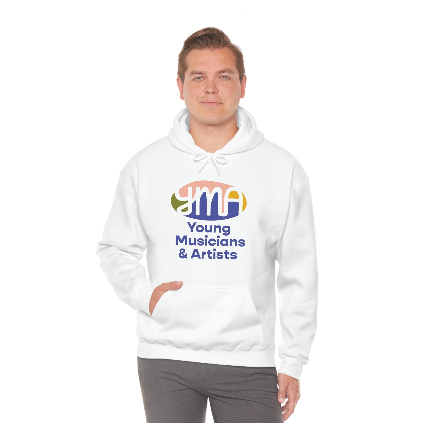 Unisex YMA Logo Hooded Sweatshirt
