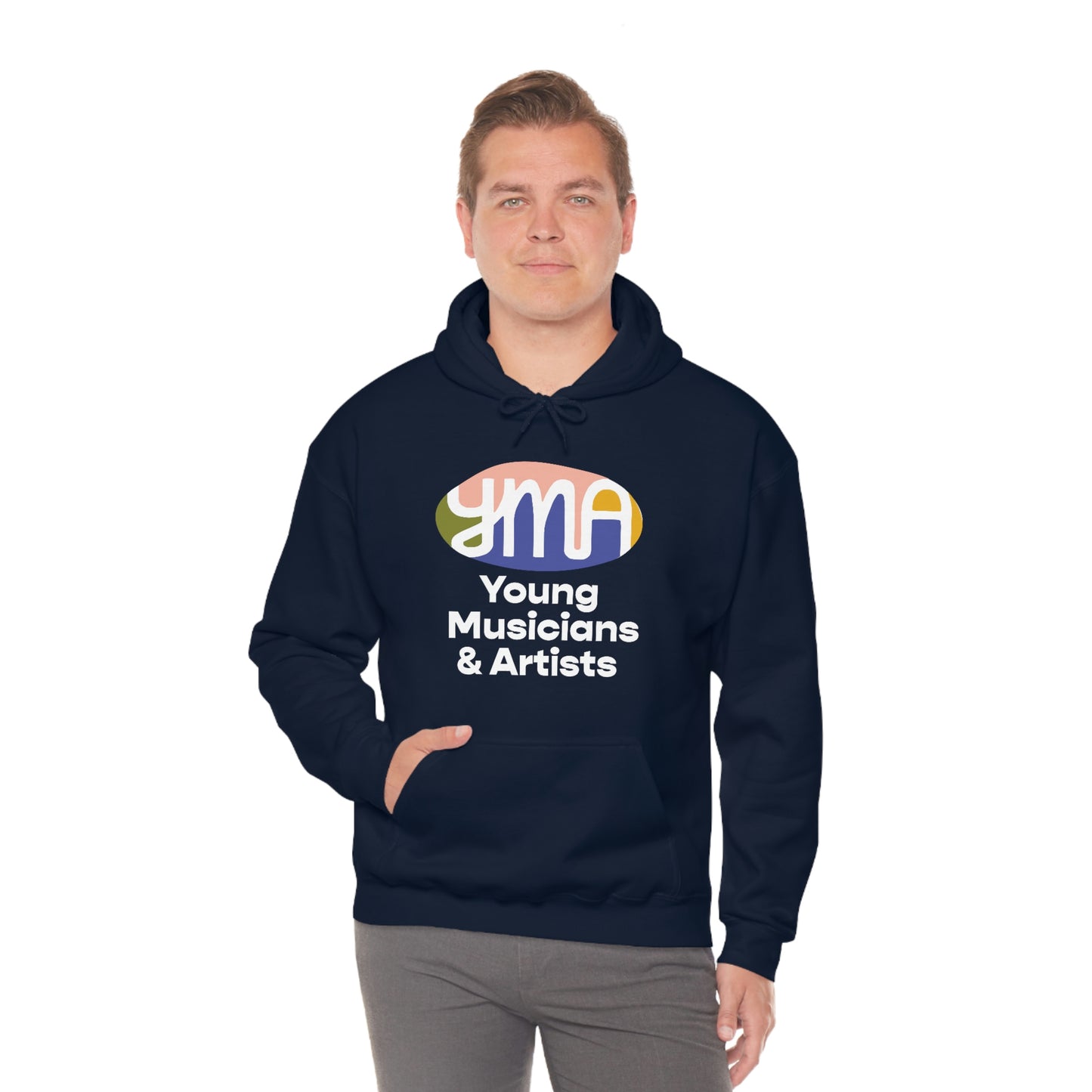 Unisex YMA Logo Hooded Sweatshirt