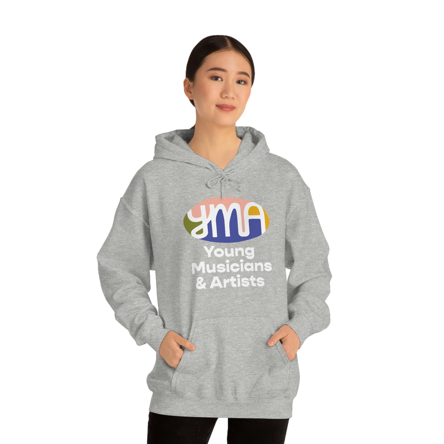 Unisex YMA Logo Hooded Sweatshirt