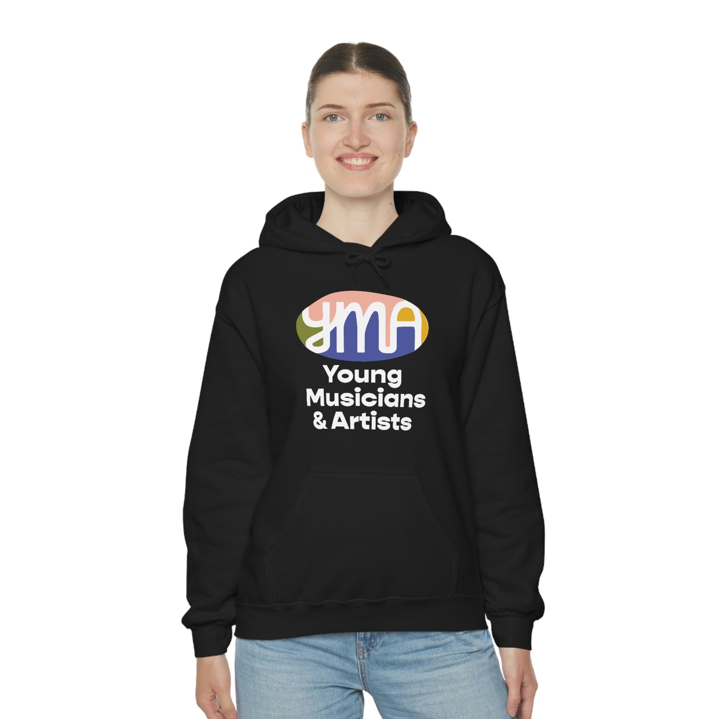 Unisex YMA Logo Hooded Sweatshirt