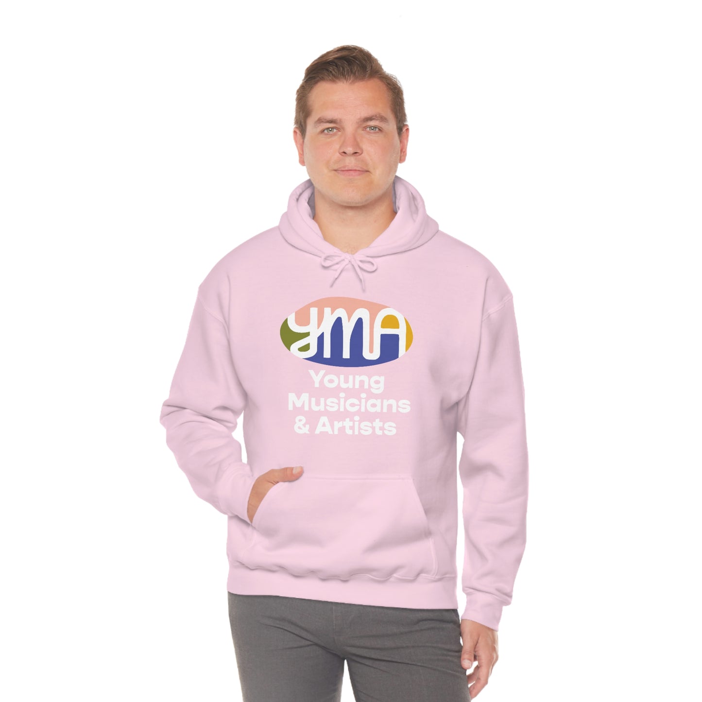 Unisex YMA Logo Hooded Sweatshirt
