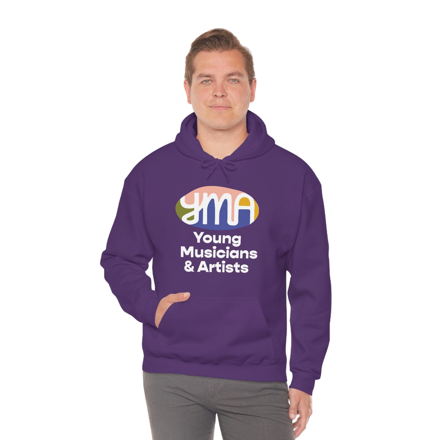 Unisex YMA Logo Hooded Sweatshirt