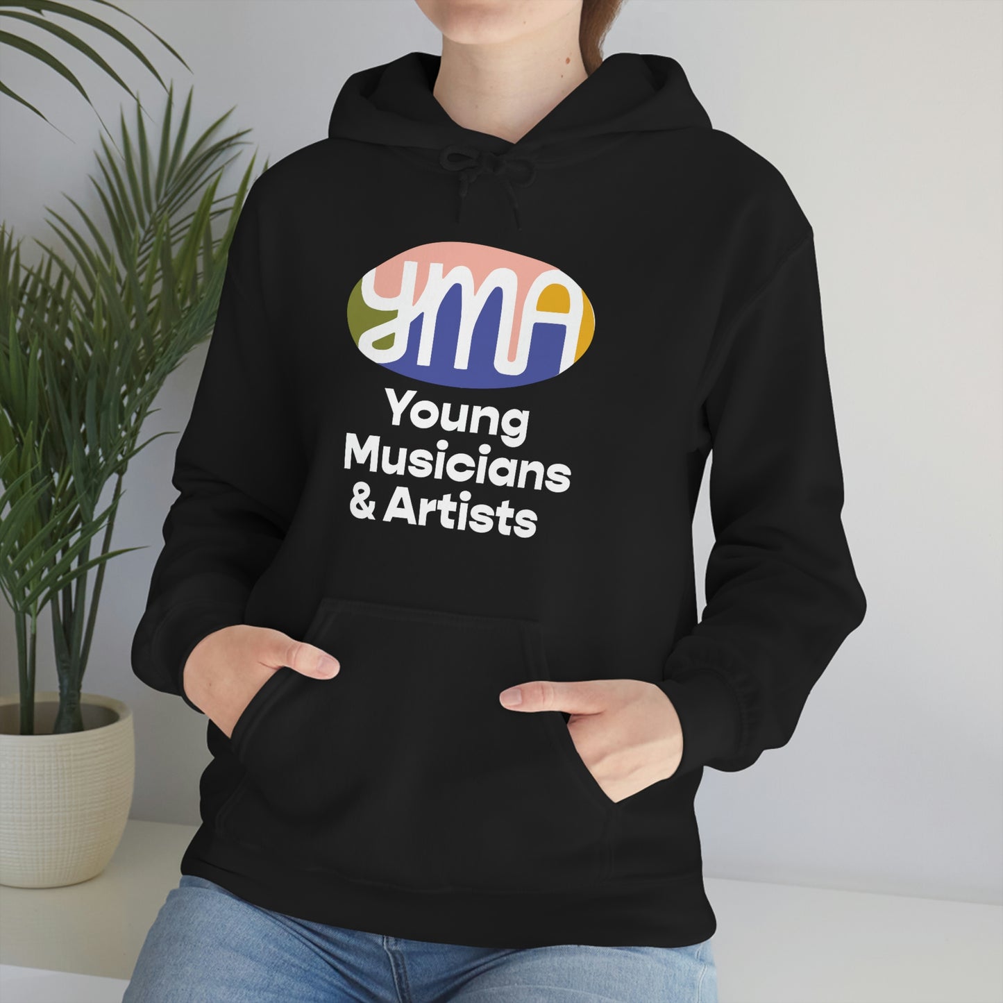 Unisex YMA Logo Hooded Sweatshirt