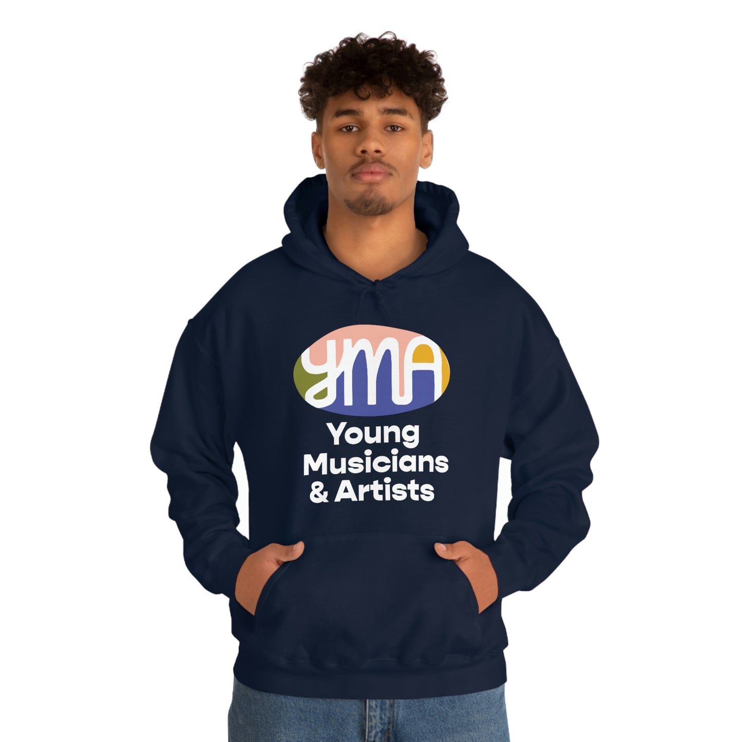 Unisex YMA Logo Hooded Sweatshirt