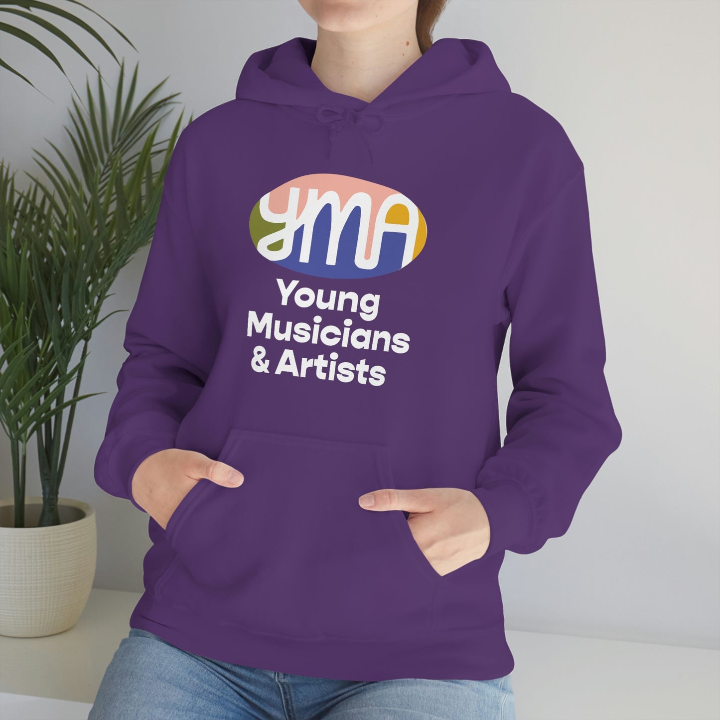 Unisex YMA Logo Hooded Sweatshirt