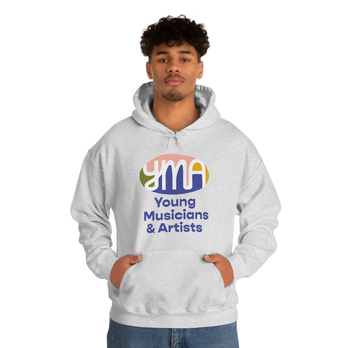 Unisex YMA Logo Hooded Sweatshirt