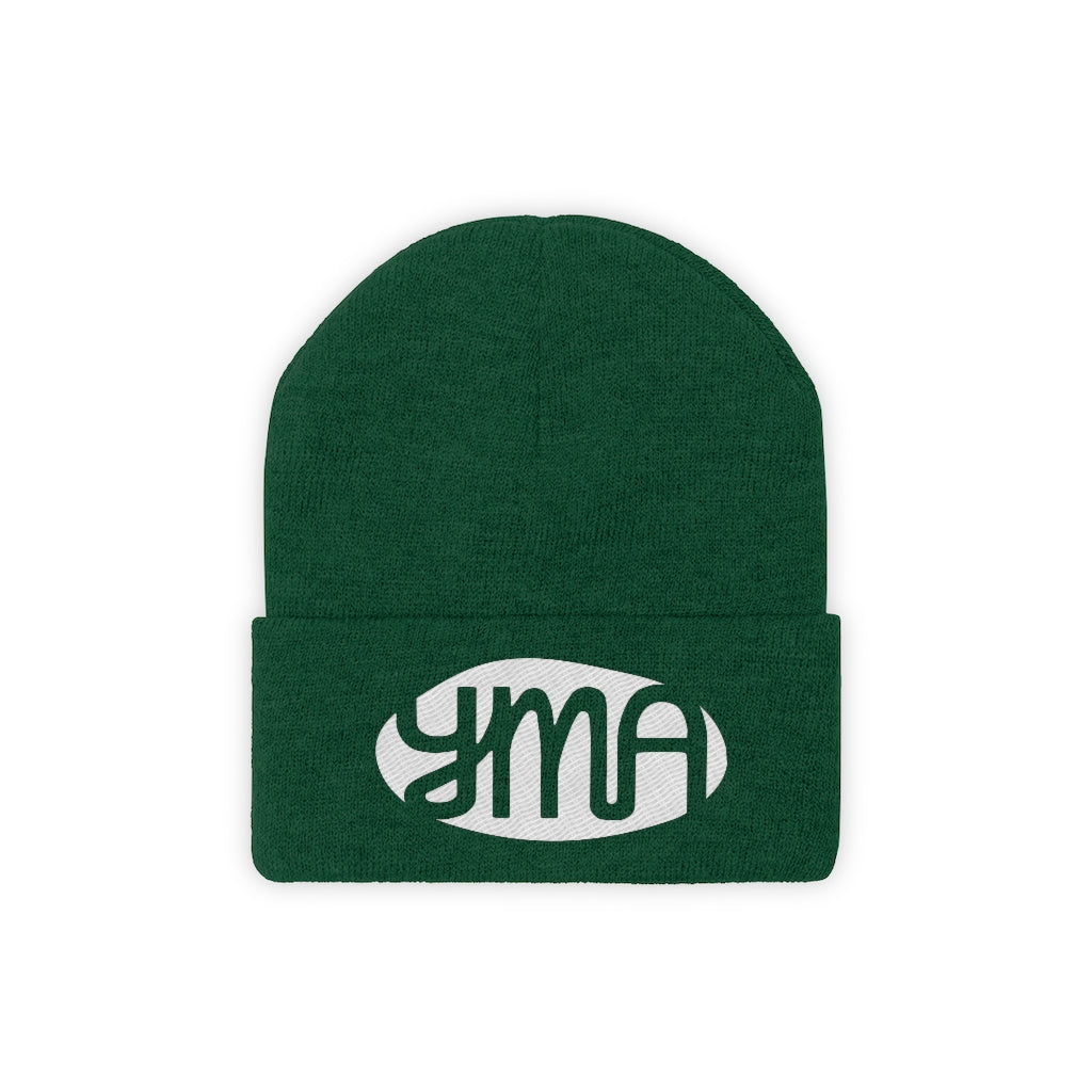 Embroidered YMA Logo Knit Beanie