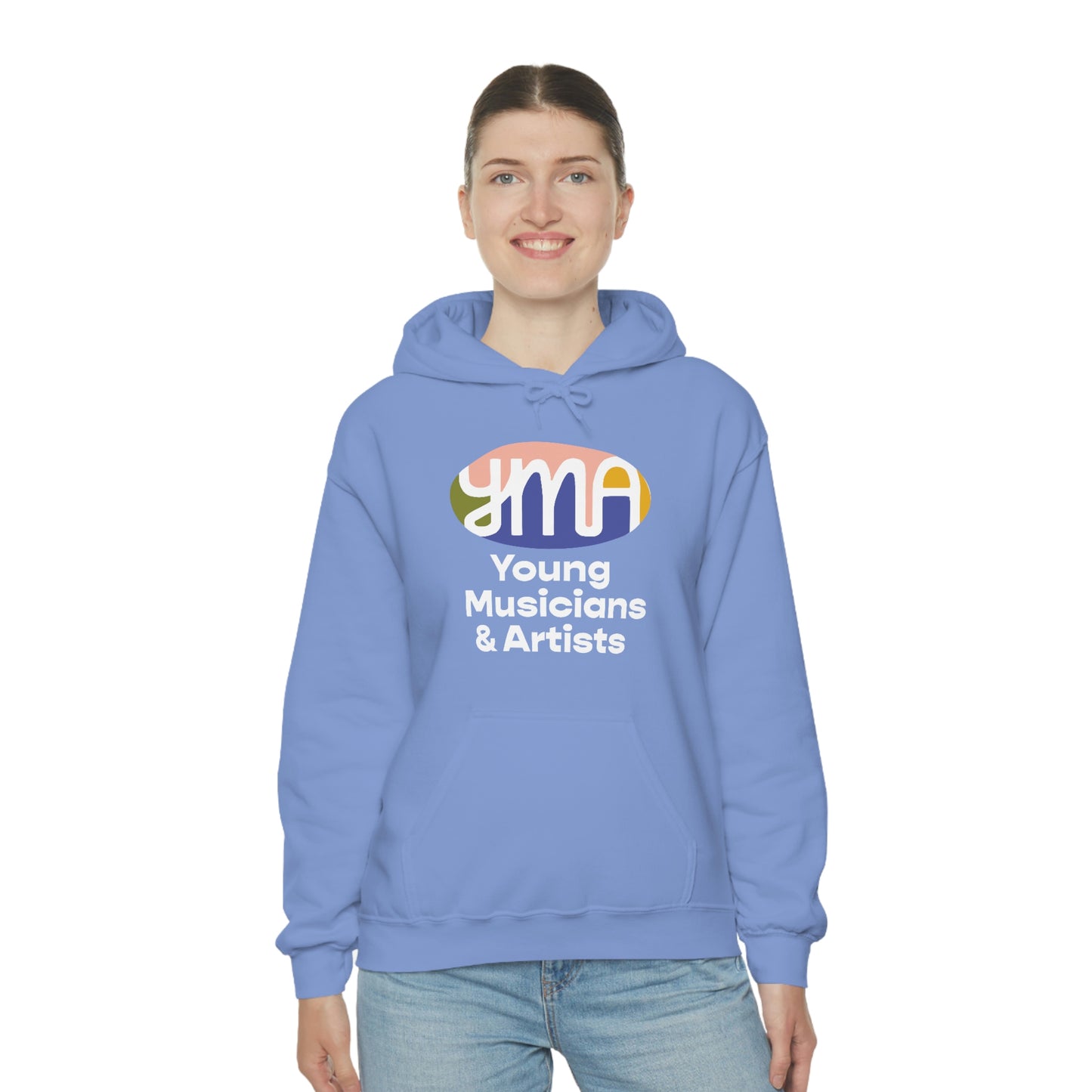 Unisex YMA Logo Hooded Sweatshirt