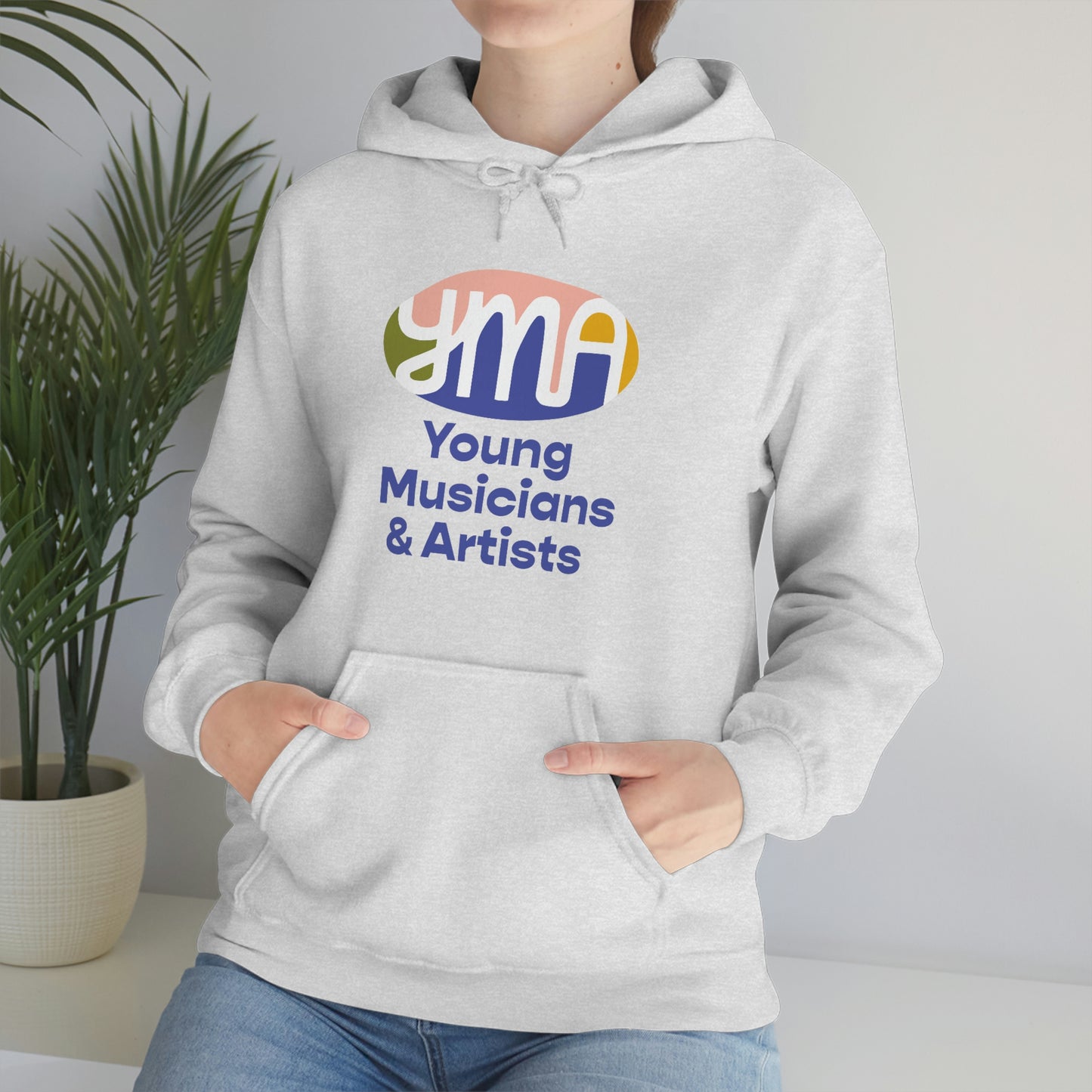 Unisex YMA Logo Hooded Sweatshirt