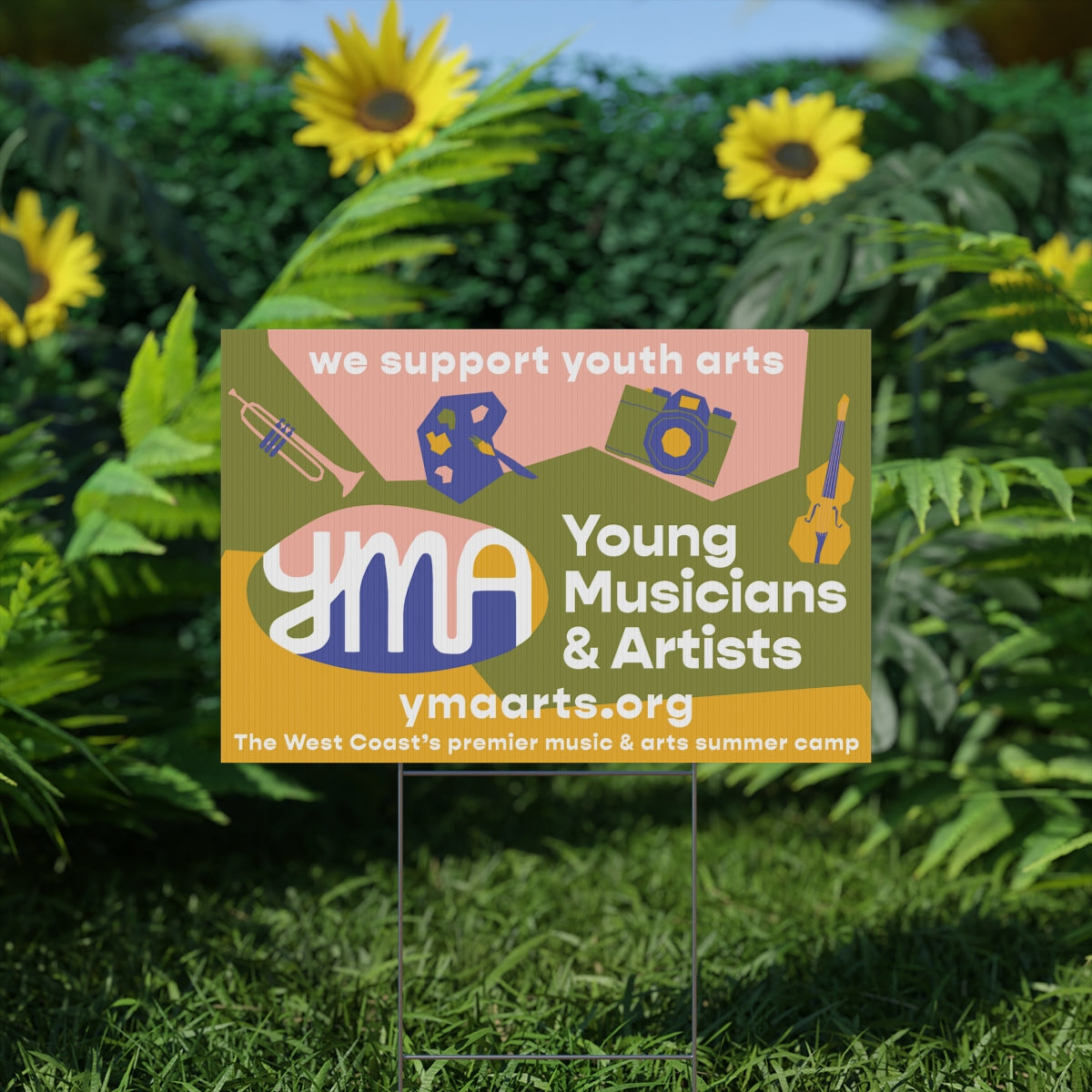 YMA Yard Sign "We support youth arts"